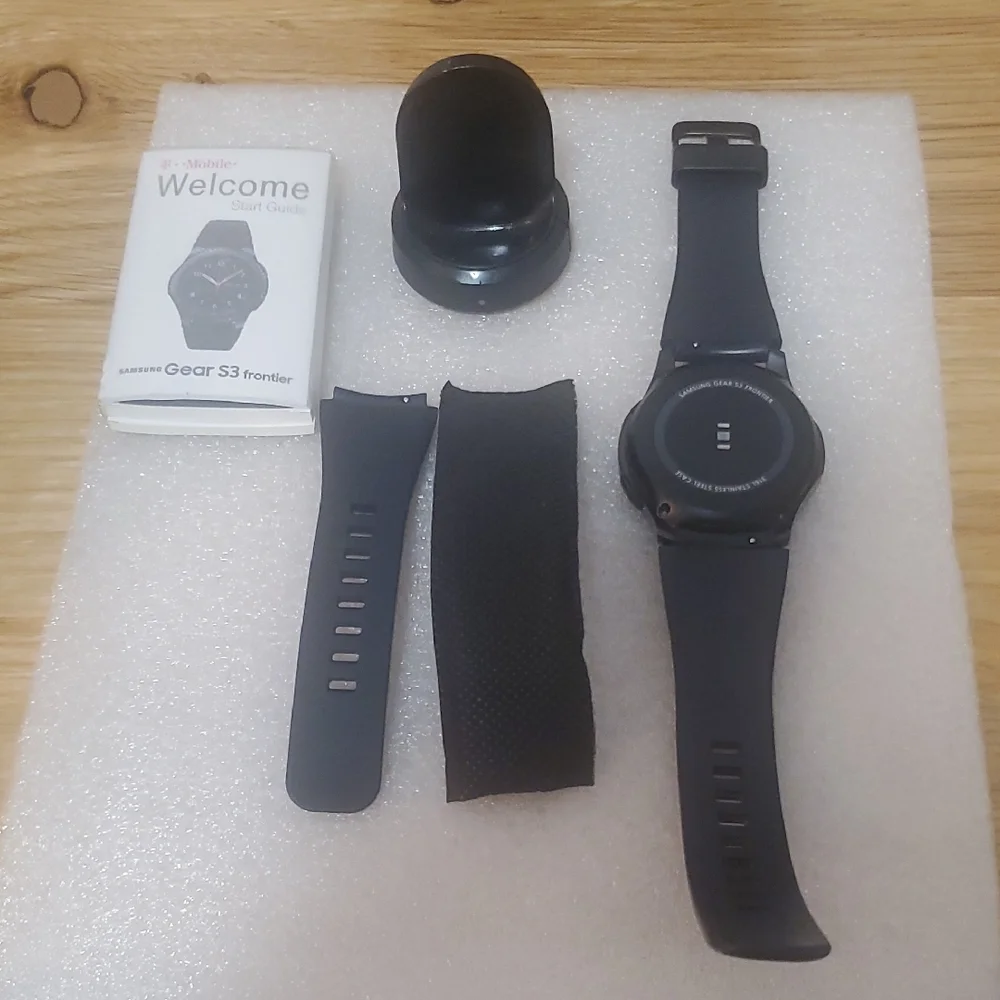 Samsung Smartwatch with Black and Silver Accents